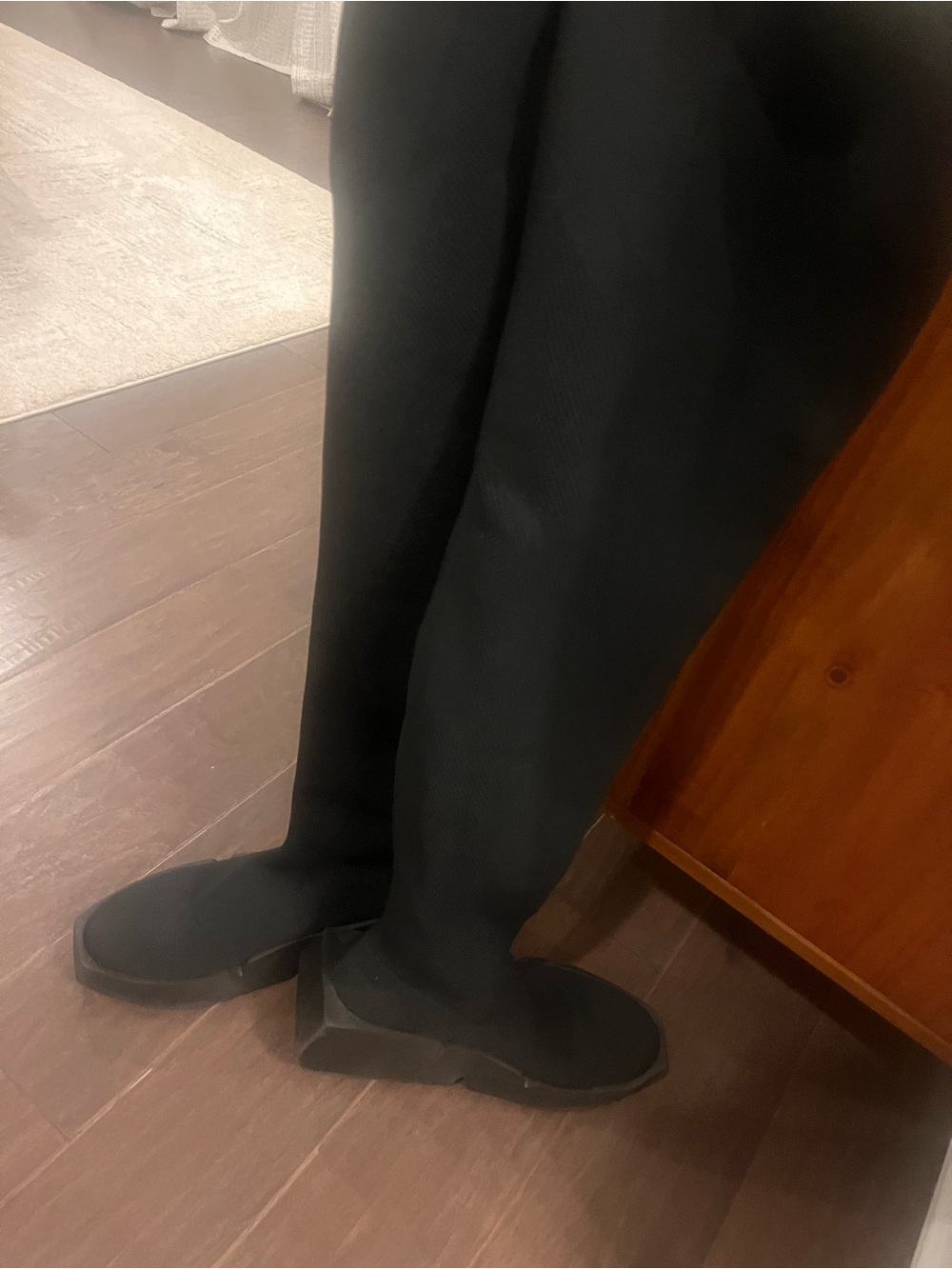 United Nude Black Over-the-Knee Stretch Boots